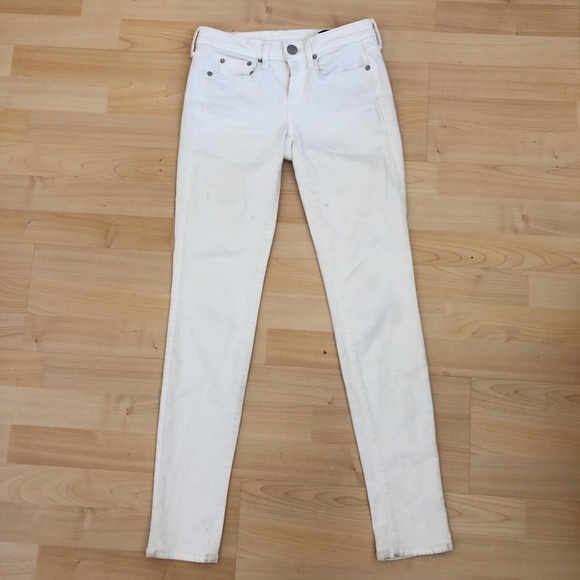 Vince White Cotton Skinny Jeans Pants - Picture 3 of 10